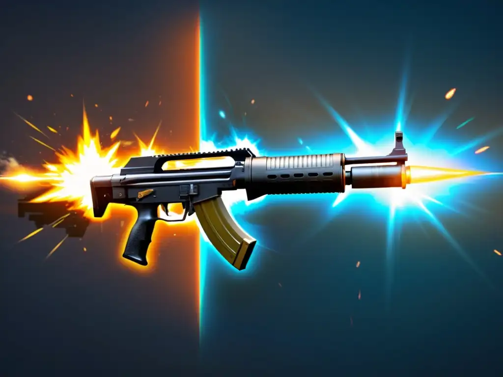 Comparación de armas actualizadas en Free Fire Dos comparaciones lado a lado de armas antiguas y actualizadas en Free Fire