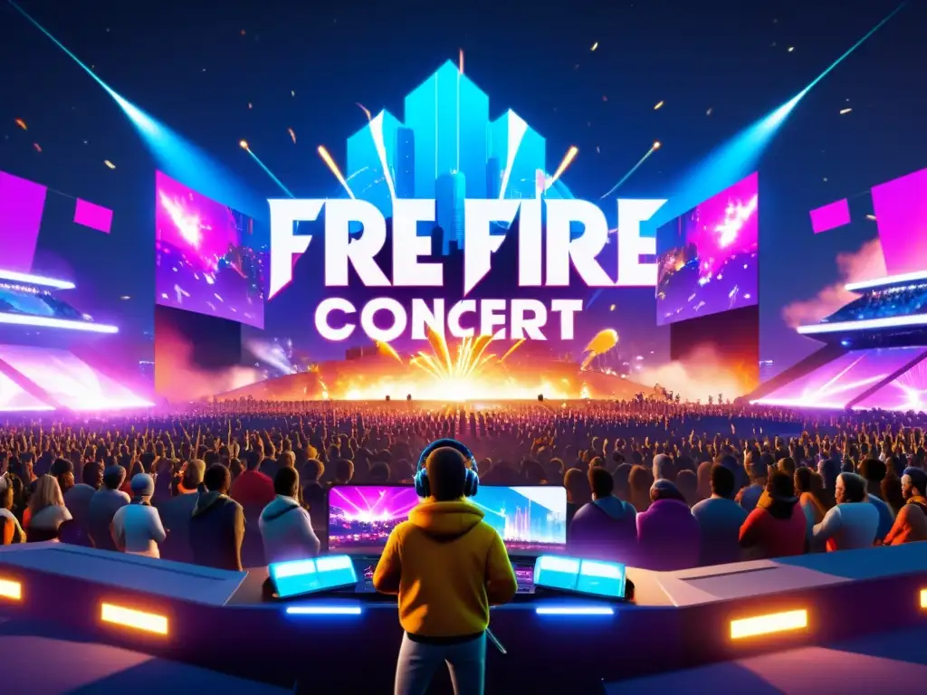 Concierto virtual de Free Fire: Impacto Cultural y Emoción Global Concierto virtual impacto colaboraciones comunidad Free Fire: músicos, avatares, escenografía futurista, espectáculo de luz y sonido
