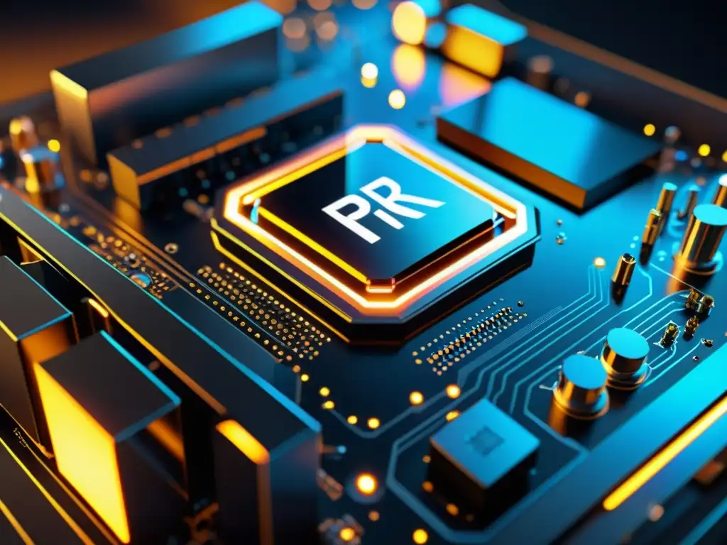 Detalle 8k del motor gráfico FreeFire, mostrando su intrincada red digital y líneas de código, con estética moderna y sensación de tecnología avanzada