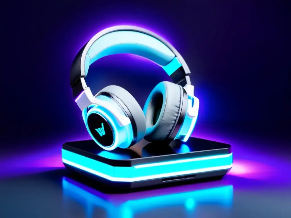 Los mejores auriculares inalámbricos para Free Fire: modernos, ergonómicos y con luces LED futuristas en tonos azules y morados