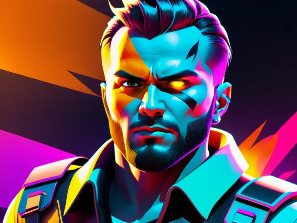 Acción estratégica en FreeFire: habilidad única en neon Personaje en FreeFire activando sus mejores habilidades, rodeado de efectos neón vibrantes en un escenario futurista urbano